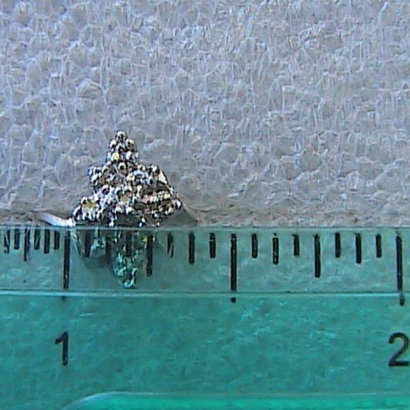 10k White Gold Diamond Cluster Ring - Picture 5 of 8